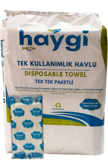 Tek kullanımlık berber havlusu Tek tek paketlenmiş